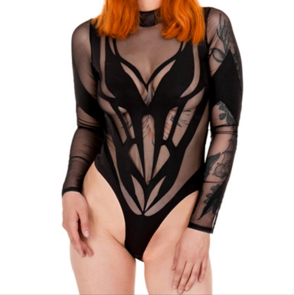 Restyle Phoenix Bodysuit - Stunning Alt/Goth Fashion Piece!